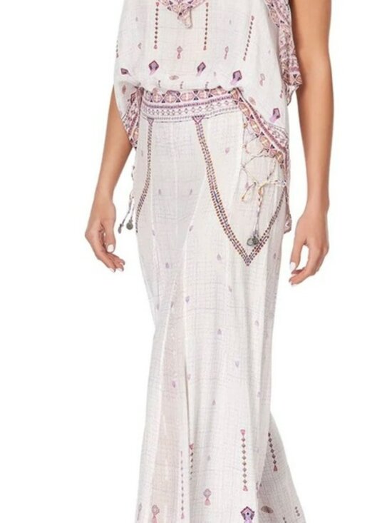 Camilla flares with lace up side, size XL, silk - Picture 6 of 8